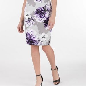 Ricki's Gray and Purple Scuba Skirt